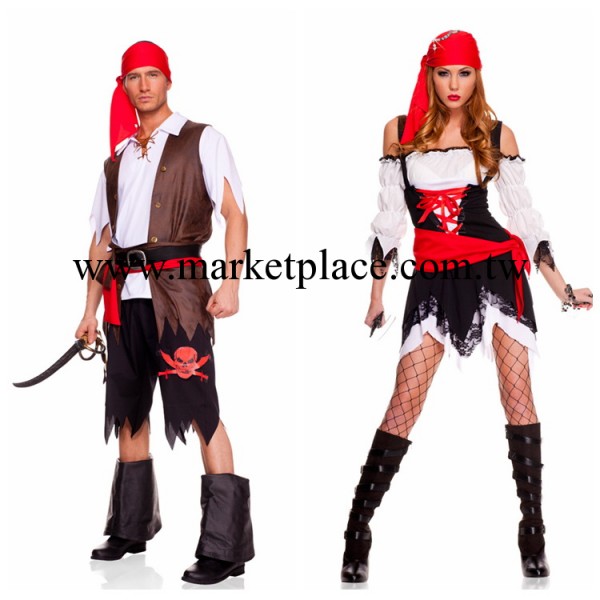 情侶海盜傢庭裝 海盜服 Pirate Vixen Girl Costume 萬聖節派對裝工廠,批發,進口,代購