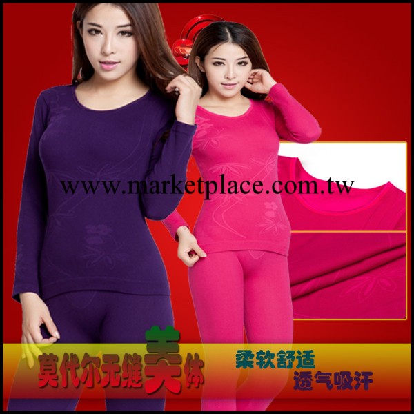 廠傢批發2013秋冬季加厚莫代爾女士保暖內衣套裝6826工廠,批發,進口,代購