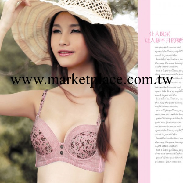 四折三佐e佬正品 冬季薄款 聚攏調整型胸罩 少女胸罩小碎花1363工廠,批發,進口,代購