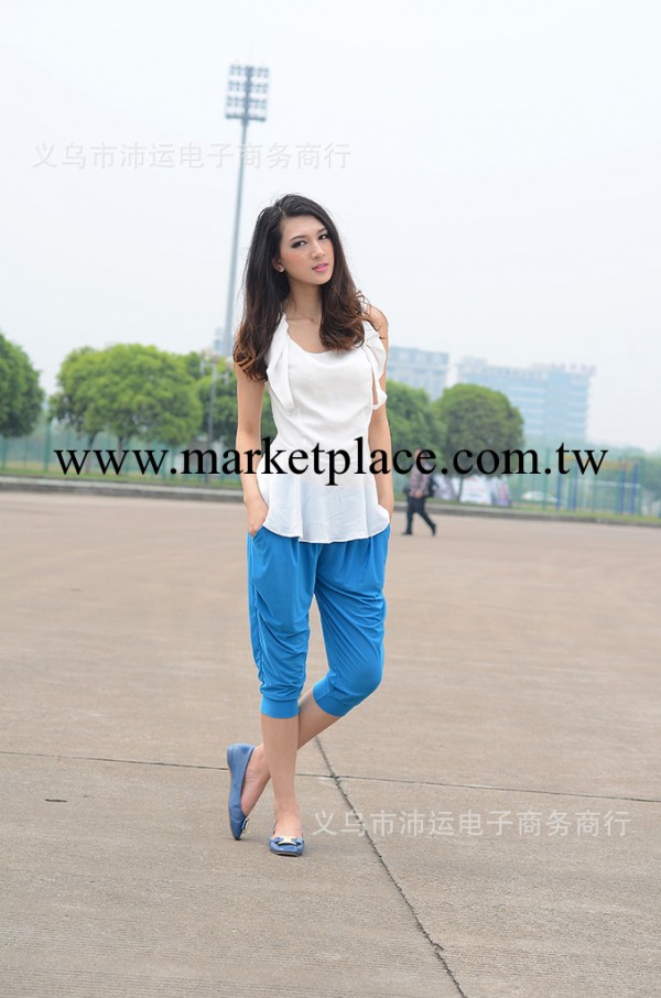 多款供貨 大碼女裝哈倫褲 愛馬仕風格彩色七分褲子 瑜伽褲 女褲工廠,批發,進口,代購
