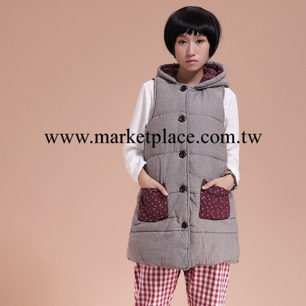 秋冬女款背心馬夾外套女式加厚外貿原單棉馬甲女裝代理一件代發貨工廠,批發,進口,代購