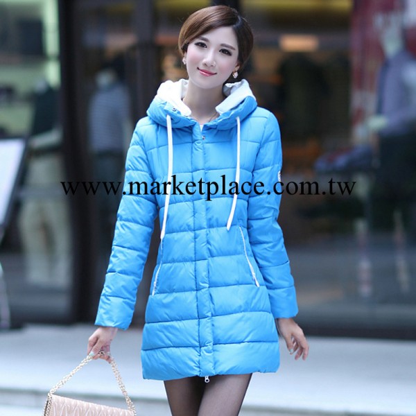 A 2013冬季 羽絨衣 女中長款 棉服 帶帽棉衣女士上衣外套工廠,批發,進口,代購