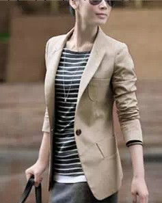 2013韓版新款春秋款女裝女式大碼一粒扣小西裝西服外套工廠,批發,進口,代購