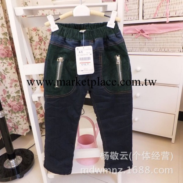 (已賣完）    歐美原單童裝 男女童秋冬加絨加厚牛仔褲/雙層夾褲工廠,批發,進口,代購