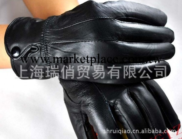JHG110紐扣新款女款成年真皮羊皮拼皮拼接手套 批發工廠,批發,進口,代購