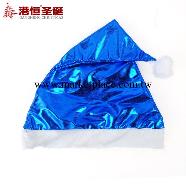 聖誕帽 廠傢直銷藍色金佈帽 聖誕用品 派對禮品 20g工廠,批發,進口,代購