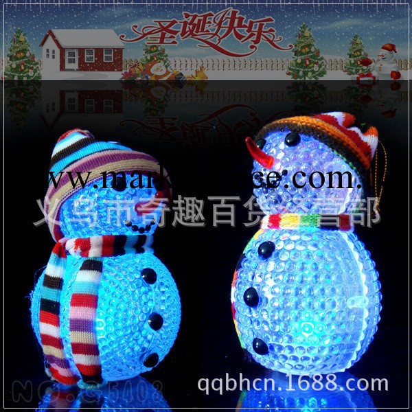 新奇特產品夢幻閃光變色小雪人/電子發光新年聖誕節禮品裝飾燈工廠,批發,進口,代購