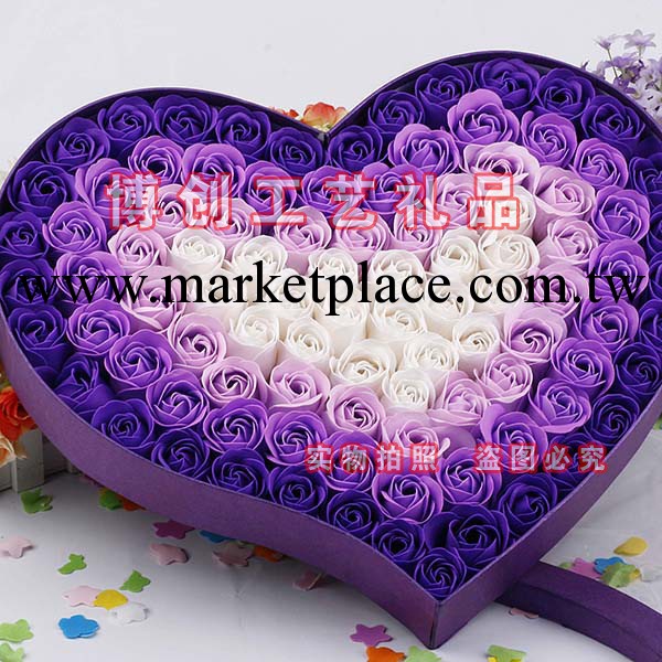 情人節聖誕節禮物創意禮品香皂花禮盒玫瑰花批發100朵時尚漸變工廠,批發,進口,代購