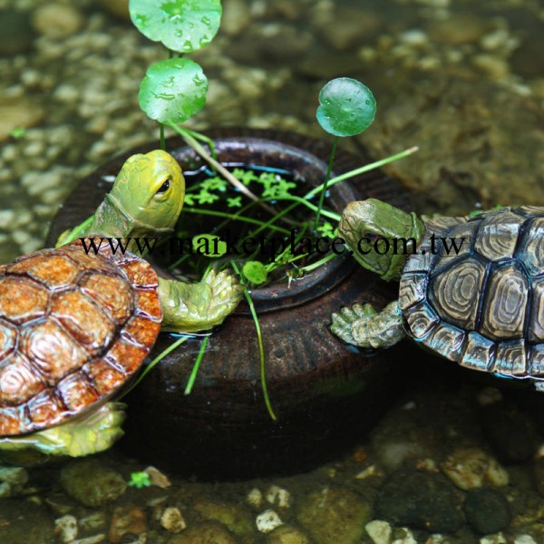 創意聖誕樹脂平安夜禮品 園藝仿真動物擺件 花園浮水烏龜批發工廠,批發,進口,代購