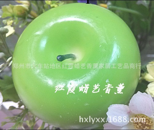 2個裝仿真水果蠟燭 生日蠟燭 蘋果蠟燭 蠟燭批發 聖誕禮品 平安果工廠,批發,進口,代購