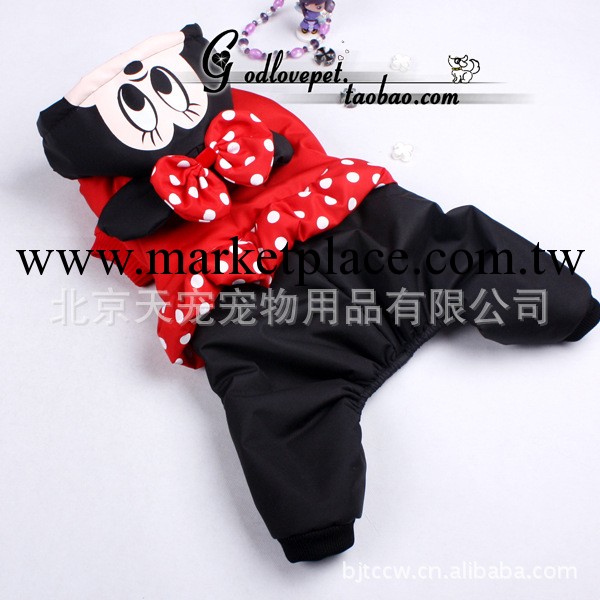 清庫促銷寵物用品之天寵卡通米奇頭冬裝 寵物服裝 寵物衣服工廠,批發,進口,代購