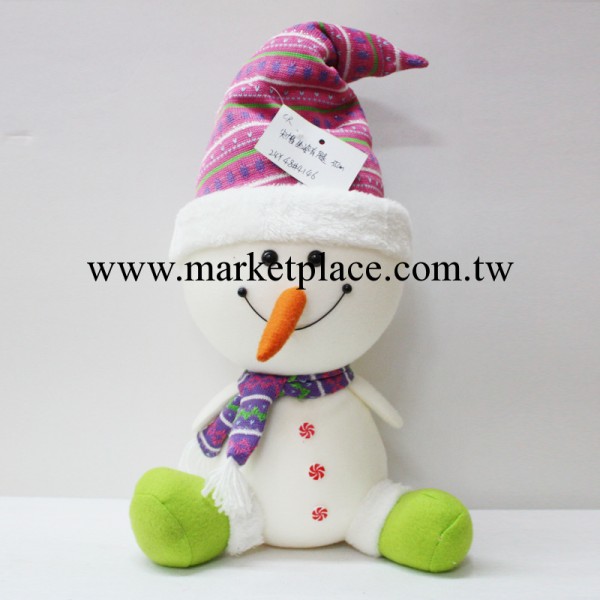 聖誕節裝飾禮品 雪人玩具 可愛坐姿尖帽聖誕節公仔 節日禮物工廠,批發,進口,代購