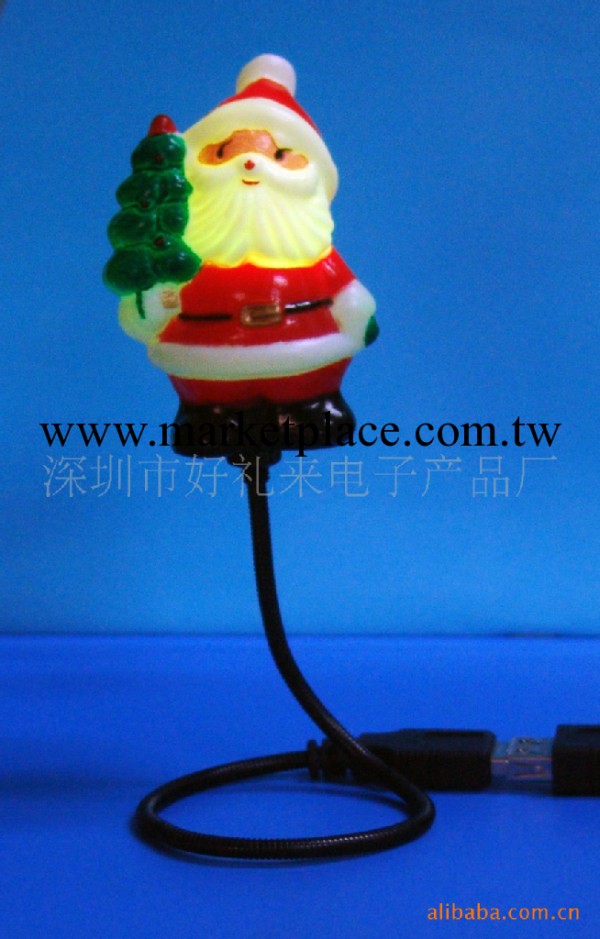 【廠傢直銷】USB軟管聖誕老人,七彩聖誕老公,USB聖誕禮品 L工廠,批發,進口,代購