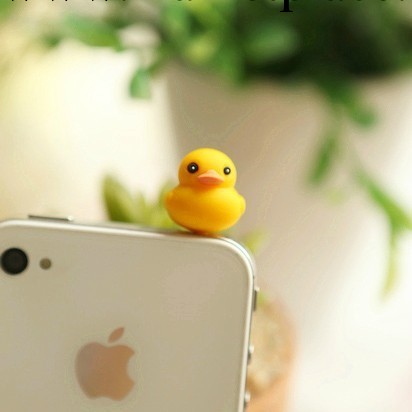 爆款潮流香港小黃鴨 豎插款手機防塵塞 iPhone 批發 大黃鴨工廠,批發,進口,代購