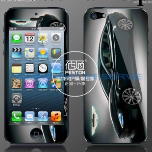 蘋果iphone5 代 卡通膜 彩膜 閃鉆膜 圖案保護膜 手機貼膜 批發工廠,批發,進口,代購