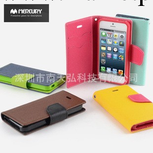 韓國MERCURY皮套 蘋果iphone4撞色皮套 iphone5帶支架撞色保護套工廠,批發,進口,代購