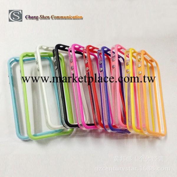 蘋果手機透色邊框 iphone4 4S雙色透明中框 蘋果4G信號圈工廠,批發,進口,代購