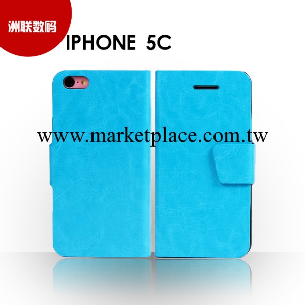 最新上市 iphone5C瘋馬紋磁扣保護套 蘋果廉價版左右開手機殼皮套工廠,批發,進口,代購