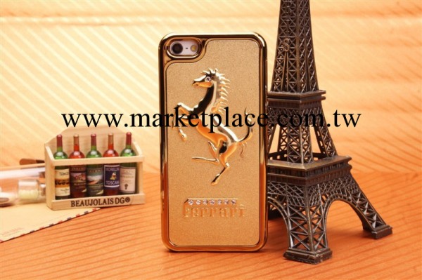 iphone5s超薄金屬手機殼 蘋果奢華電鍍保護套 施華洛貼鉆保護殼工廠,批發,進口,代購