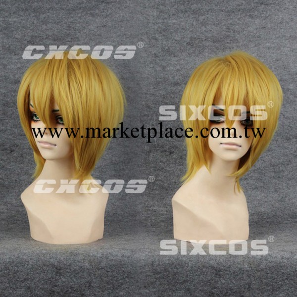 混金黃色:20cm『SIXCOS』黑子籃球-黃瀨涼太 黃色萬用短碎COS假發工廠,批發,進口,代購