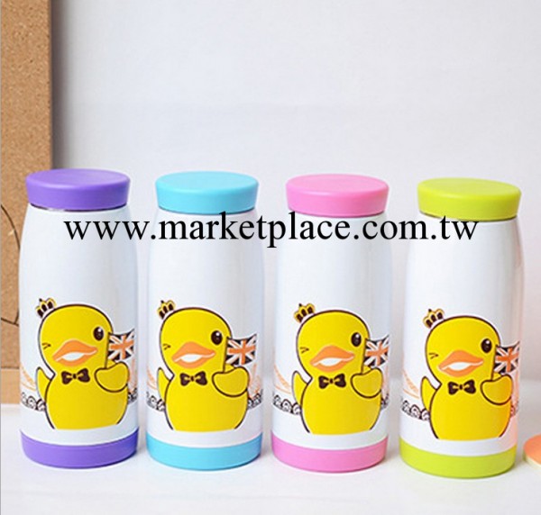K111學生禮品批發 可愛卡通小黃鴨真空大肚保溫杯350ML-260ML4款工廠,批發,進口,代購