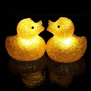 9931  水晶小黃鴨子小夜燈 兒童生日節日活動禮物禮品玩具 滿包郵工廠,批發,進口,代購