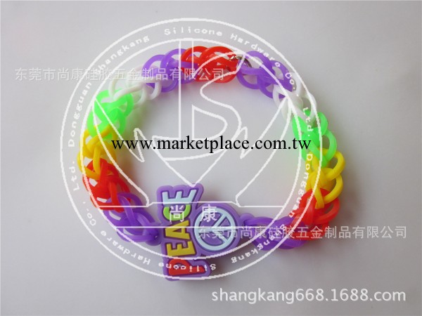 七彩手環 矽膠手鏈 矽膠橡皮筋手環 矽膠廠傢聖誕節禮品促銷批發工廠,批發,進口,代購