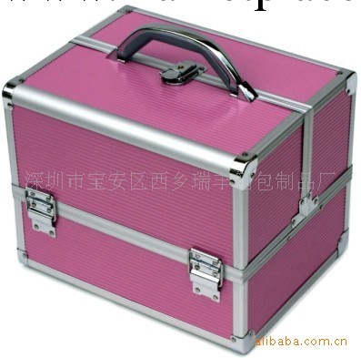 小額批發CO122時尚玫紅色鋁合金化妝箱工廠,批發,進口,代購