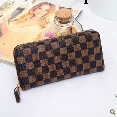 2013新款韓版長款方格錢夾女士經典手拿包多卡位手機包零錢包卡包工廠,批發,進口,代購