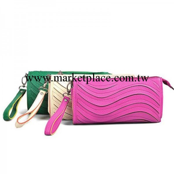 2013新款波浪紋休閒時尚女包韓版手拿包 優質PU皮迷你手抓包挎包工廠,批發,進口,代購