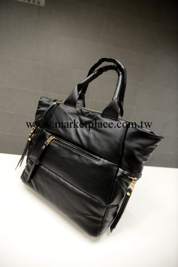 2013新款秋冬韓版棉服拉鏈手提女包 羽絨包 單肩斜跨包太空棉包包工廠,批發,進口,代購