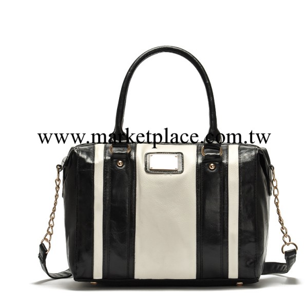 官網同步 黑白PU女包 單肩包 手提挎包 水桶包 氣質女包 厚實工廠,批發,進口,代購