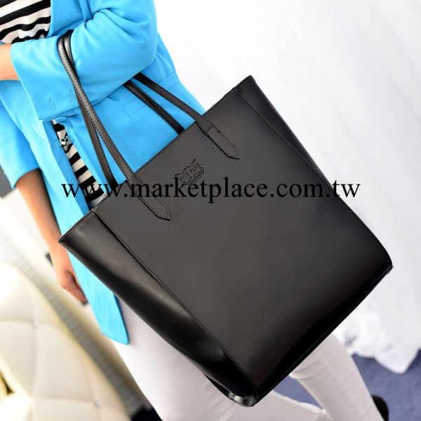 女包2013新款歐美潮簡約大牌時尚黑色通勤休閒手提單肩包大包包工廠,批發,進口,代購