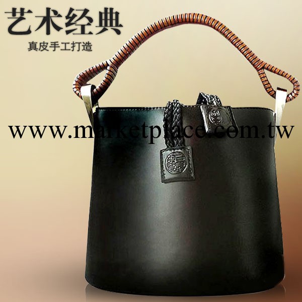 外貿出口 女士手提時尚精致水桶包 真皮高檔女包 牛皮圓桶手拎包工廠,批發,進口,代購