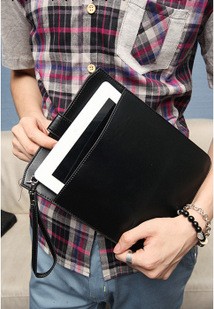 男式包包批發熱銷飾品2012新款IPAD包 男士手拿包黑色2色入ZB105工廠,批發,進口,代購