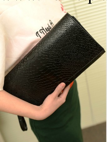 2013特價韓版蛇紋鱷魚紋手拿包手抓包晚宴包公文包單肩斜挎女包工廠,批發,進口,代購