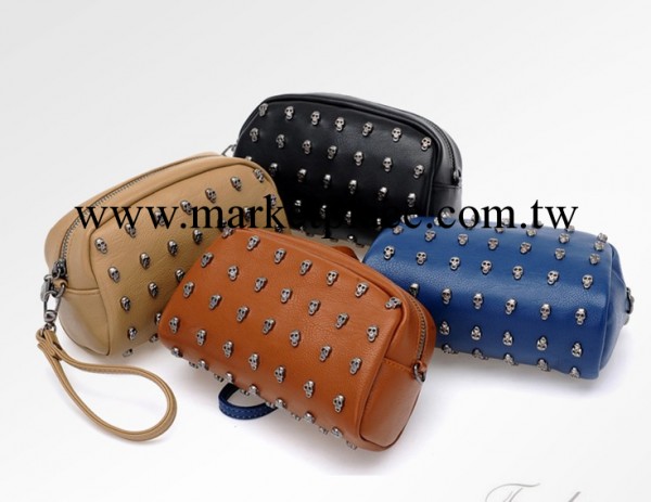 2013春季新款迷你小包包歐美骷髏黑色鉚釘包 手拿包2013-70工廠,批發,進口,代購