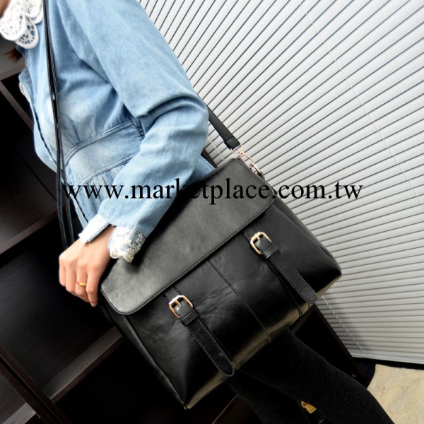 新款包包韓版時尚優尚PU皮帶裝飾百搭潮流單肩斜跨手提女包批發工廠,批發,進口,代購