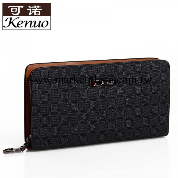 可諾2013新款潮男拉鏈手拿包 長款時尚錢包 大鈔皮夾子618-2工廠,批發,進口,代購