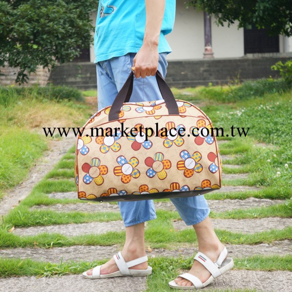 太陽花旅行包女手提旅遊包包 斜挎彩色款行李包 大容量旅行袋工廠,批發,進口,代購