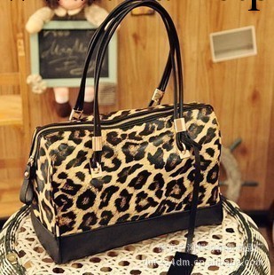 2012新款豹紋枕包單肩包手提包女包工廠,批發,進口,代購