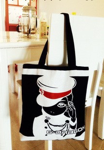 權志龍GD同款 ONE OF A KIND 街頭帆佈手提包 可混批 購物包 女包工廠,批發,進口,代購