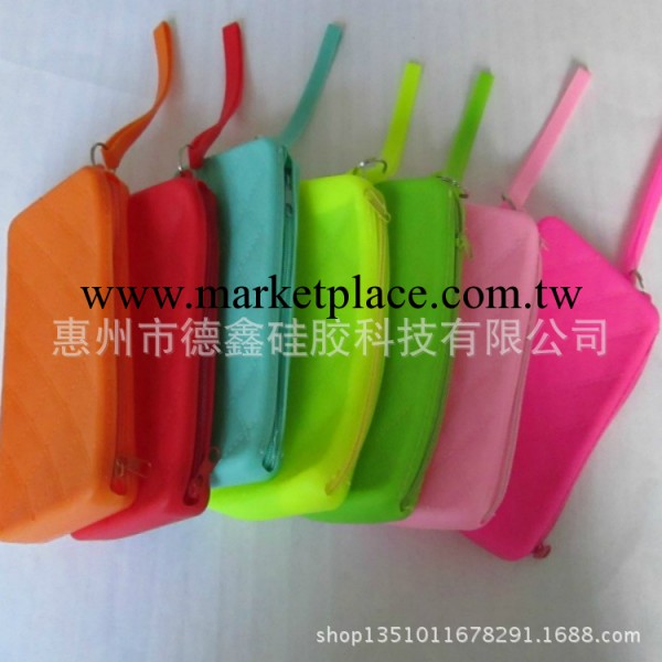 氣質女手拿包 ol通勤矽膠帶手繩拉鏈包 矽膠錢包批發工廠,批發,進口,代購
