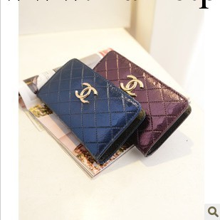 2013新款女包韓版時尚女士錢包手拿包漆皮亮面雨點雙C絢麗女包包工廠,批發,進口,代購