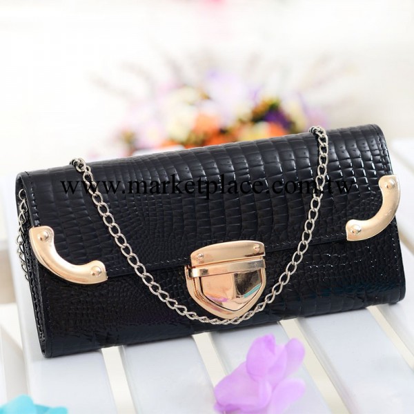 批發 鐵邊長款錢包 日韓時尚潮流 女士休閒長款錢夾拉鏈手拿包工廠,批發,進口,代購