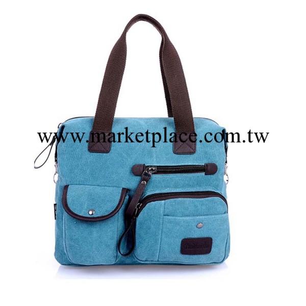 2013秋季新款帆佈韓版休閒女包手提斜挎單肩多功能機車純色潮包工廠,批發,進口,代購