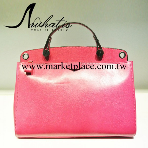 13年秋冬季新款純色牛皮街頭風格單肩手提兩用女款包歐美真皮女包工廠,批發,進口,代購