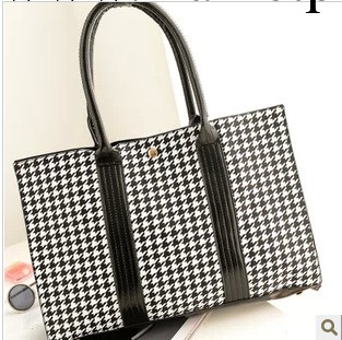 萌尚 2013秋季新款千鳥格母子包 單肩斜跨手提大包 女包廠傢直銷工廠,批發,進口,代購