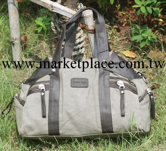 批發一件代發韓版帆佈包 大包 旅行男單肩手提多功能包HSJ132036工廠,批發,進口,代購