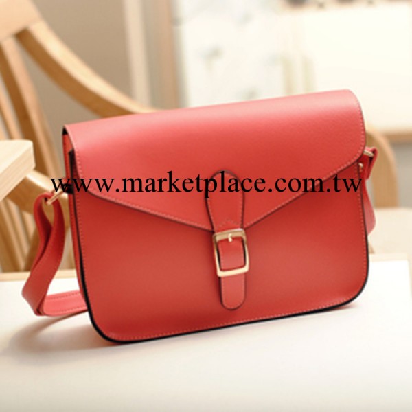 一件代發潮女包糖果色斜挎小包張娜拉同款時尚英倫學院風復古包包工廠,批發,進口,代購